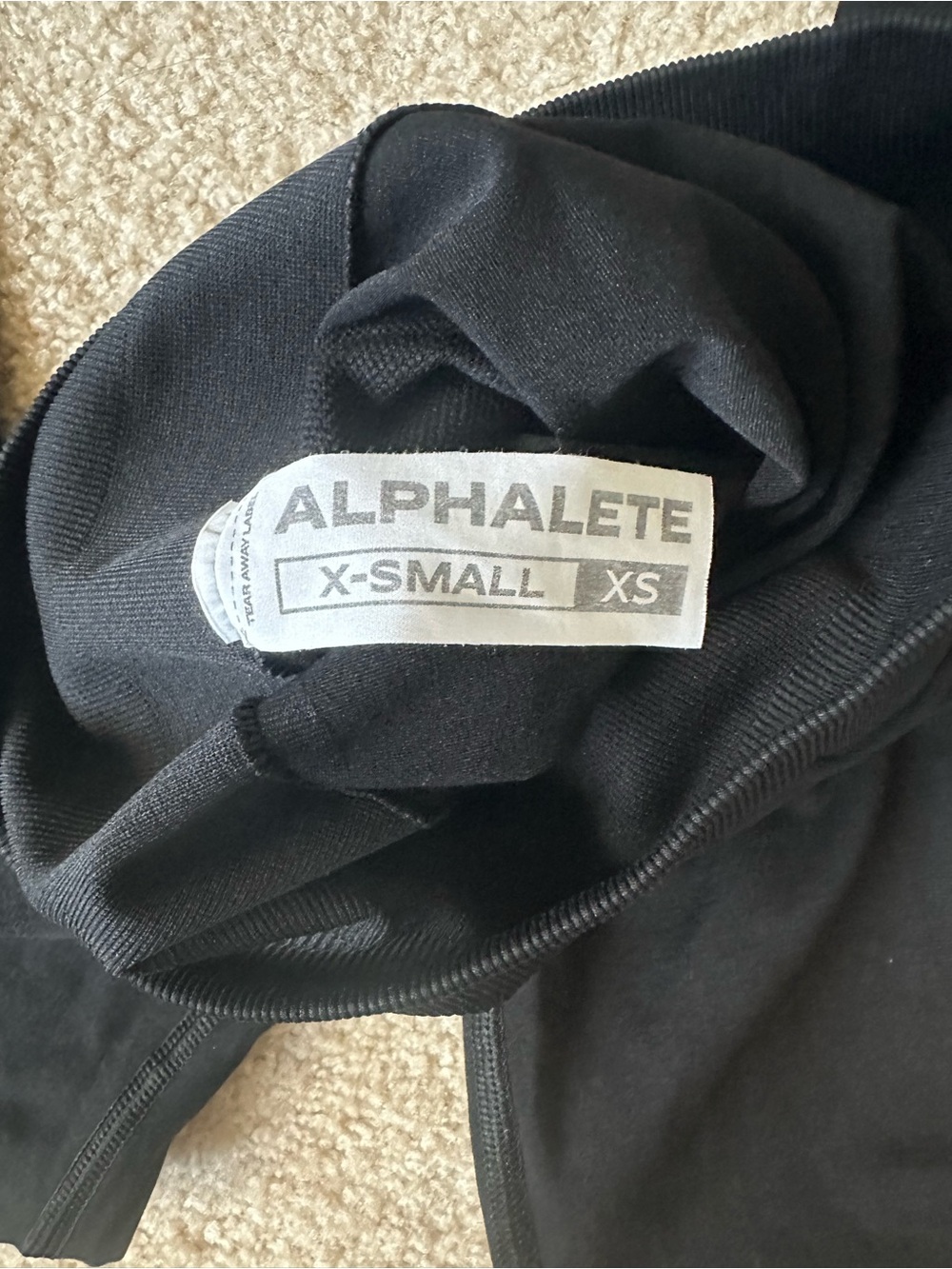 Alphalete Amplify Black Seamless Performance Leggings - Picture 3 of 3